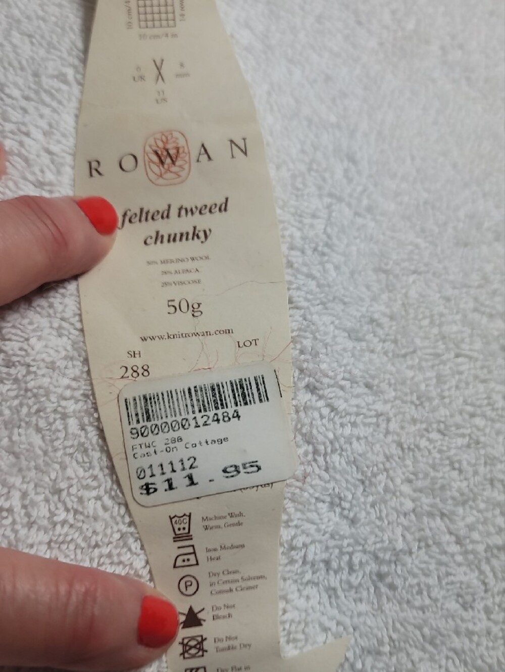 Rowan Felted Tweed Chunky Yarn - Deep Red (5 Balls) NWT - Picture 5 of 5